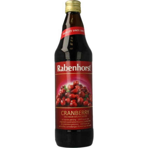 Rabenhorst Cranberrysap puur bio (750 Milliliter)