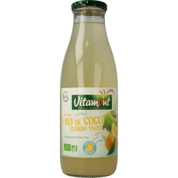 Vitamont Kokoswater lemon yuzu bio (750 Milliliter)