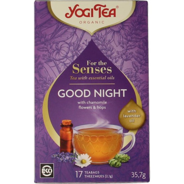 Yogi Tea Tea for the senses good night bio (17 Zakjes)