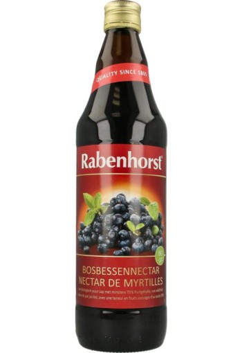 Rabenhorst Bosbessen/blauwe bes nektar bio (750 Milliliter)