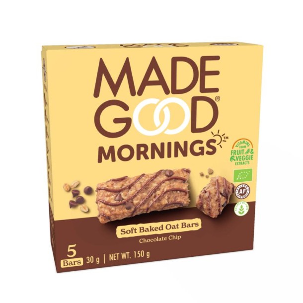 Madegood Morning bar chocolate chip bio (5 Stuks)