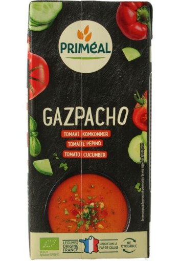 Primeal Gaspacho tomaat komkommer bio (330 Milliliter)