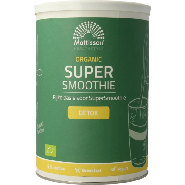 Mattisson Organic supersmoothie detox bio (500 Gram)