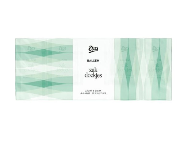Etos Zak­doek­jes men­thol 15 x 10 stuks