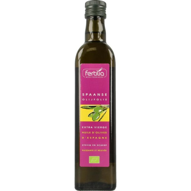 Fertilia Olijfolie Spaans bio (500 Milliliter)