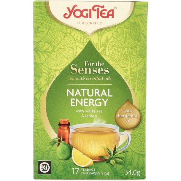 Yogi Tea For the sence natural energy bio (17 Zakjes)