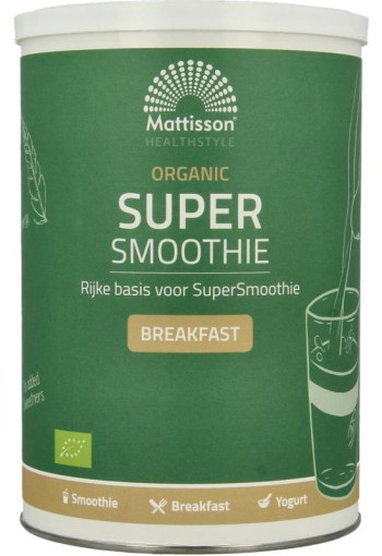 Mattisson Organic supersmoothie breakfast bio (500 Gram)