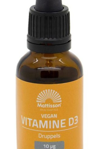 Mattisson Vitamine D3 baby & kind 10mcg vegan druppels (25 Milliliter)