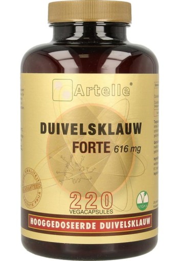 Artelle Duivelsklauw forte 616mg (220 Vegetarische capsules)