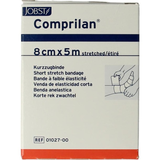 Comprilan Korte rek zwachtel 5m x 8cm (1 Stuks)