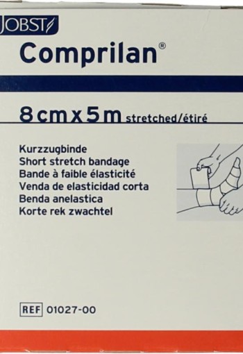 Comprilan Korte rek zwachtel 5m x 8cm (1 Stuks)