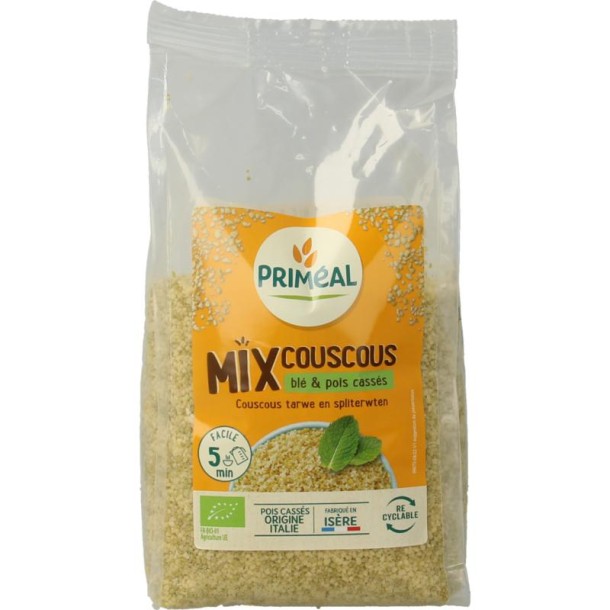 Primeal Couscous tarwe spliterwten bio (400 Gram)