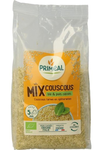 Primeal Couscous tarwe spliterwten bio (400 Gram)