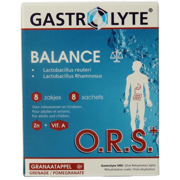 Gastrolyte O.R.S. Balance+ (8 Sachets)