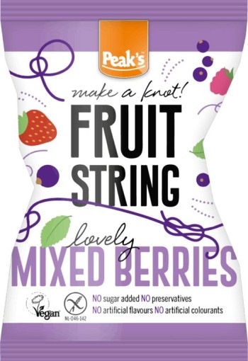 Peak's Fruit string mixed berries glutenvrij (14 Gram)