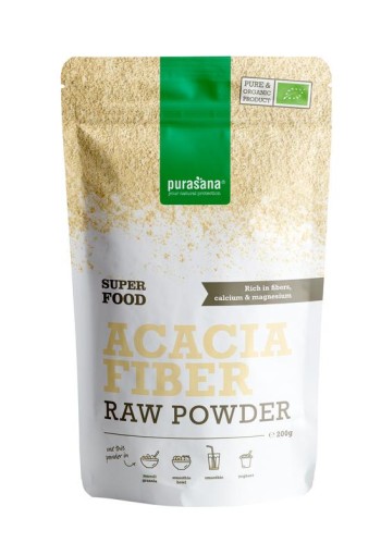 Purasana Acacia fiber vegan bio (200 Gram)