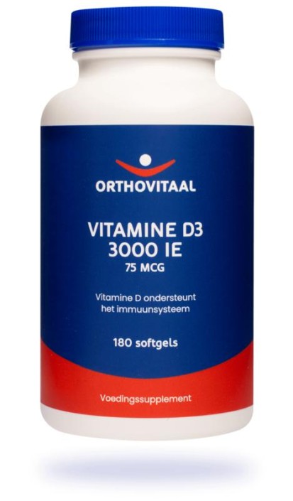 Orthovitaal Vitamine D3 3000IE (180 Softgels)