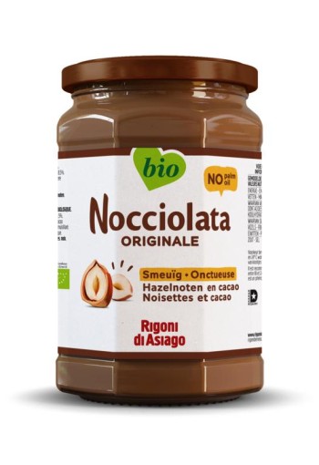 Nocciolata Chocolade hazelnootpasta bio (650 Gram)
