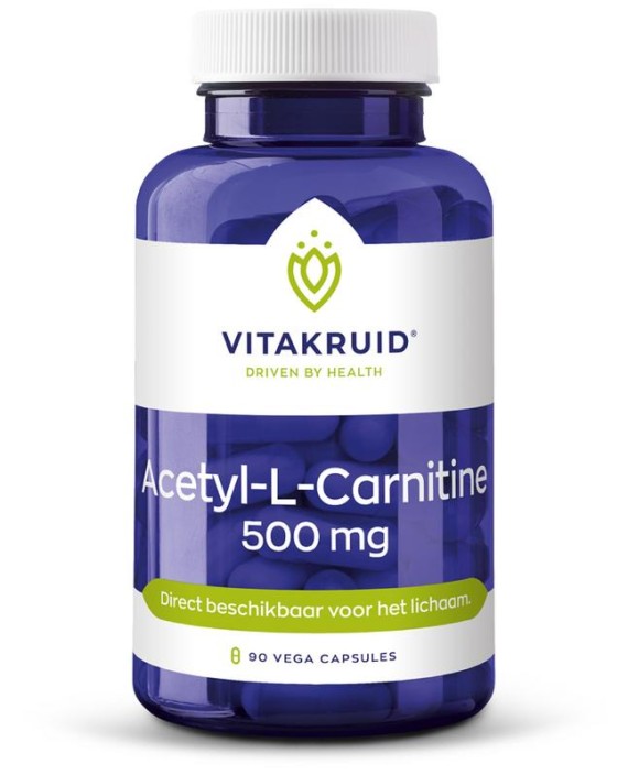 Vitakruid Acetyl-L-Carnitine 500mg (90 Vegetarische capsules)