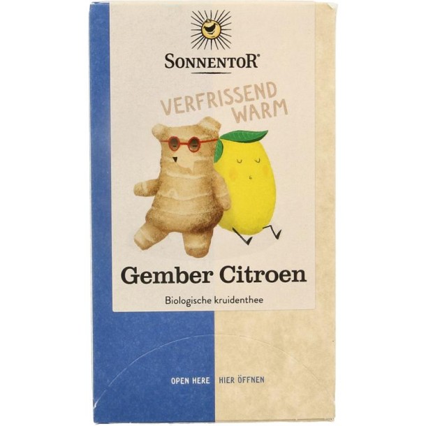 Sonnentor Gember citroen thee bio (18 Zakjes)