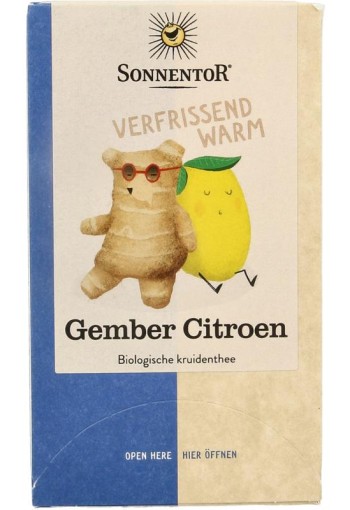 Sonnentor Gember citroen thee bio (18 Zakjes)