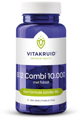 Vitakruid B12 Combi 10.000 met folaat (120 Smelttabletten)