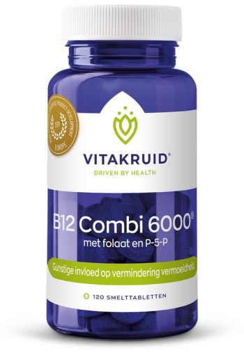 Vitakruid B12 Combi 6000 met folaat & P-5-P (120 Smelttabletten)