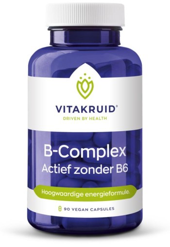 Vitakruid B-Complex actief zonder B6 (90 Vegetarische capsules)