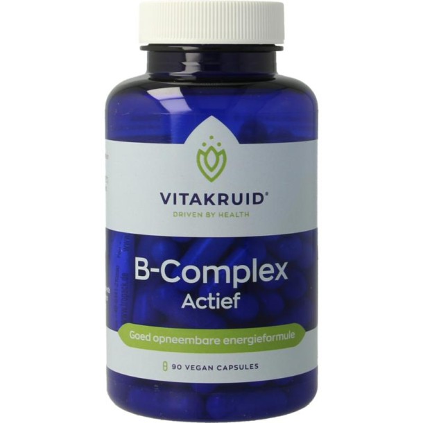 Vitakruid B-Complex Actief met L-Taurine (90 Vegetarische capsules)