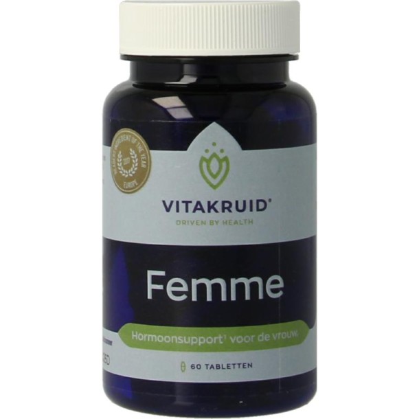 Vitakruid Femme Hormoonsupport oa Maca & Saffraan (60 Tabletten)