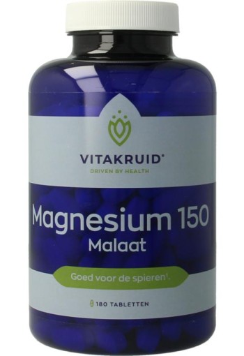 Vitakruid Magnesium 150 Malaat met Vitamine B6 (P-5-P) (180 Tabletten)