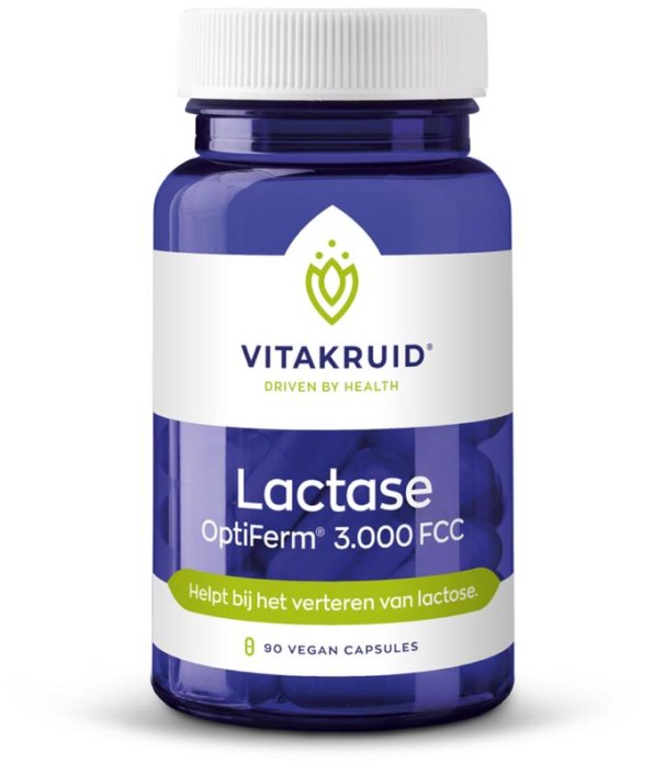 Vitakruid Lactase enzym OptiFerm 3.000 FCC (90 Vegetarische capsules)