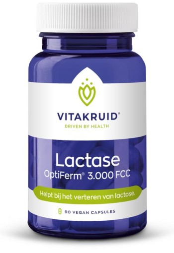 Vitakruid Lactase enzym OptiFerm 3.000 FCC (90 Vegetarische capsules)