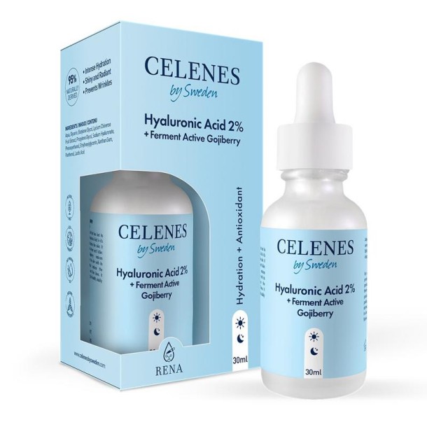 Celenes Serum hyaluronic acid + fermented active gojiberry (30 Milliliter)