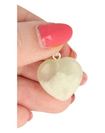 Ruben Robijn Edelsteen harthanger 20mm jade (1 Stuks)