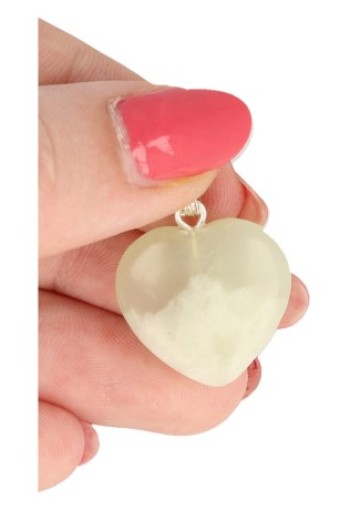 Ruben Robijn Edelsteen harthanger 20mm jade (1 Stuks)