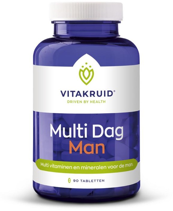 Vitakruid Multi Dag Man 100% Vegan (90 Tabletten)