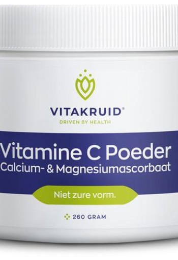 Vitakruid Vitamine C poeder calcium- & magnesiumascorbaat (260 Gram)