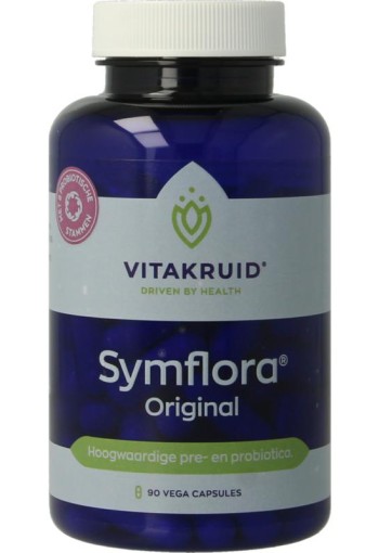 Vitakruid Symflora Original Pre- en Probiotica 8 stammen (90 Vegetarische capsules)