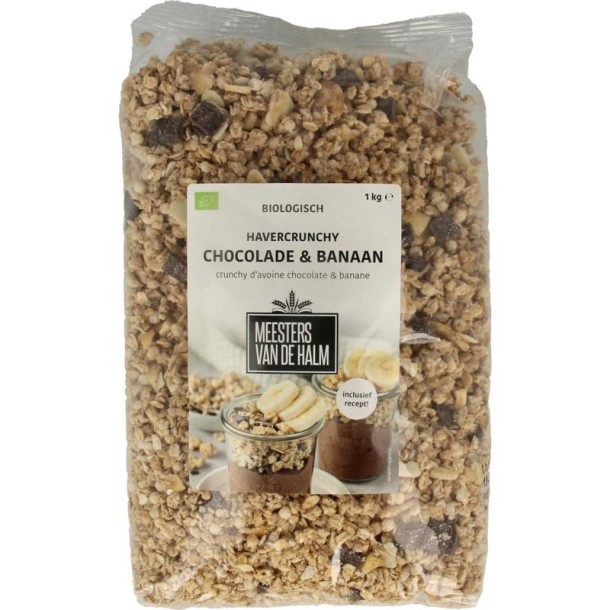 De Halm Havergranola crunchy chocolade/banaan bio (1 Kilogram)