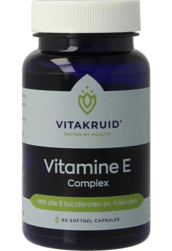 Vitakruid Vitamine E Complex 8 tocoferolen en -trienolen (60 Softgels)