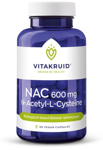 Vitakruid NAC 600 mg N-Acetyl-L-Cysteine (90 Vegetarische capsules)