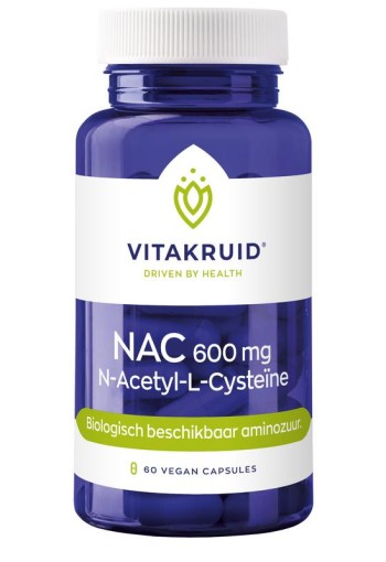 Vitakruid NAC 600mg N-Acetyl-L-Cysteine (60 Vegetarische capsules)