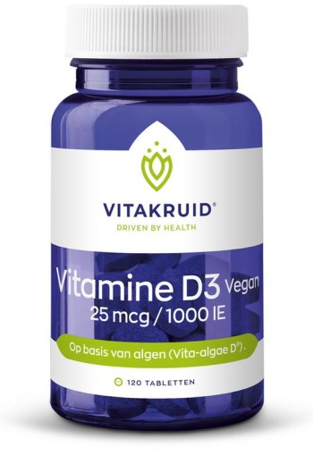 Vitakruid Vitamine D3 Vegan 25 mcg / 1000 IE (120 Tabletten)