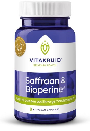 Vitakruid Saffraan 28 mg (Affron) & Bioperine (60 Vegetarische capsules)