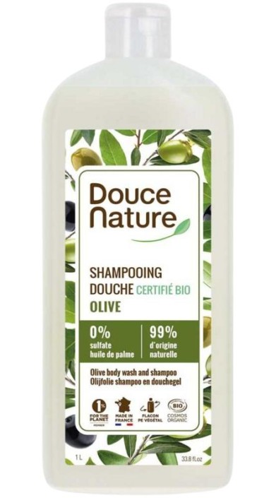 Douce Nature Douchegel & shampoo olijf (1 Liter)