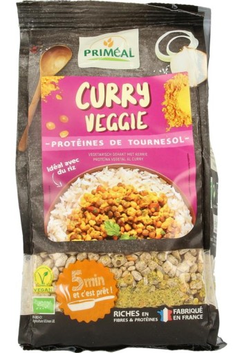 Primeal Curry Veggie gehakt met kerrie bio (150 Gram)
