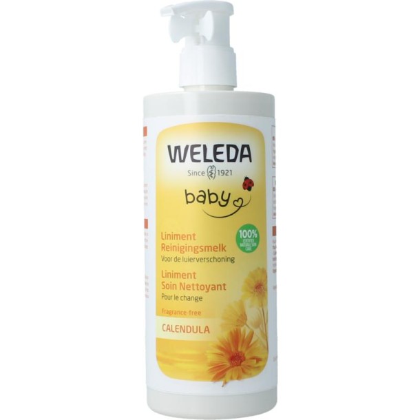 Weleda Calendula liniment reinigingsmelk vegan 400 Milliliter