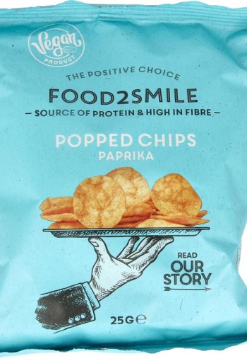 Food2Smile Popped chips paprika (25 Gram)