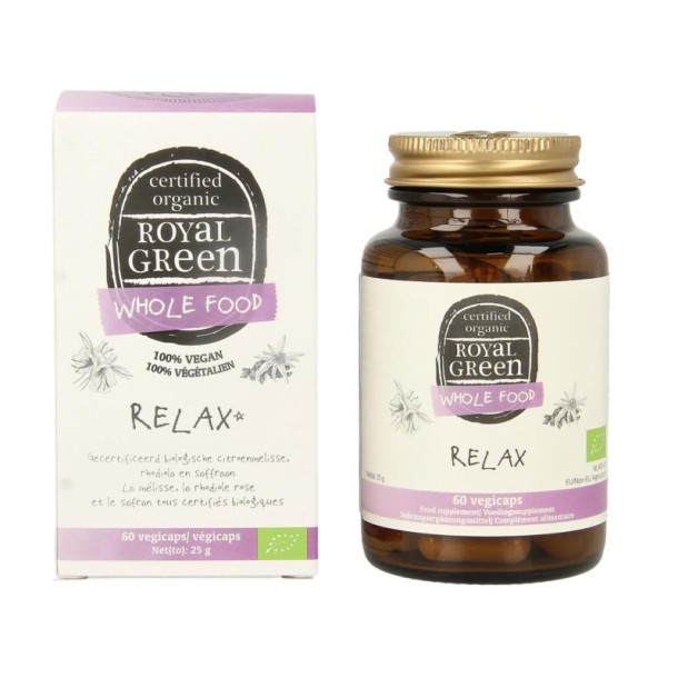 Royal Green Relax bio (60 Vegetarische capsules)